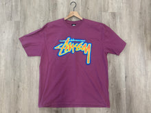 Load image into Gallery viewer, Stussy Thermal Stock T-Shirt (Berry)