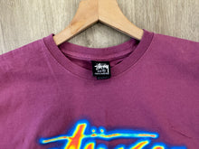 Load image into Gallery viewer, Stussy Thermal Stock T-Shirt (Berry)