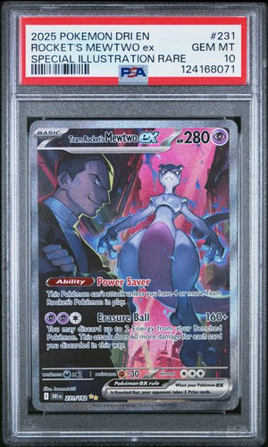 Team Rocket's Mewtwo EX - 231/182 - PSA 10