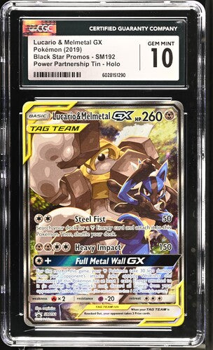 Lucario & Melmetal GX - SM192 Promo - CGC 10