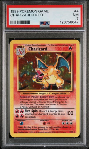 Charizard Holo - 4/102 - PSA 7