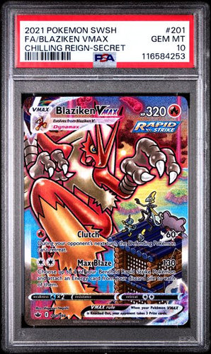 Blaziken VMAX - 201/198 - PSA 10
