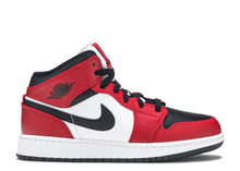 Load image into Gallery viewer, Air Jordan 1 Mid Chicago Black Toe (GS)