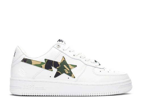 A Bathing Ape Bapesta ABC Camo White Green