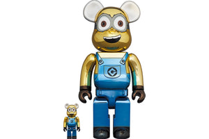 Bearbrick DAVE 100% & 400% Set (Chrome Version)