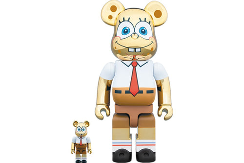 Bearbrick Spongebob Gold Chrome 100% & 400% Set
