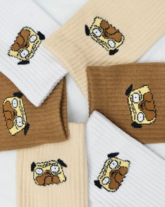 Shoepugs Puggy Crew Socks