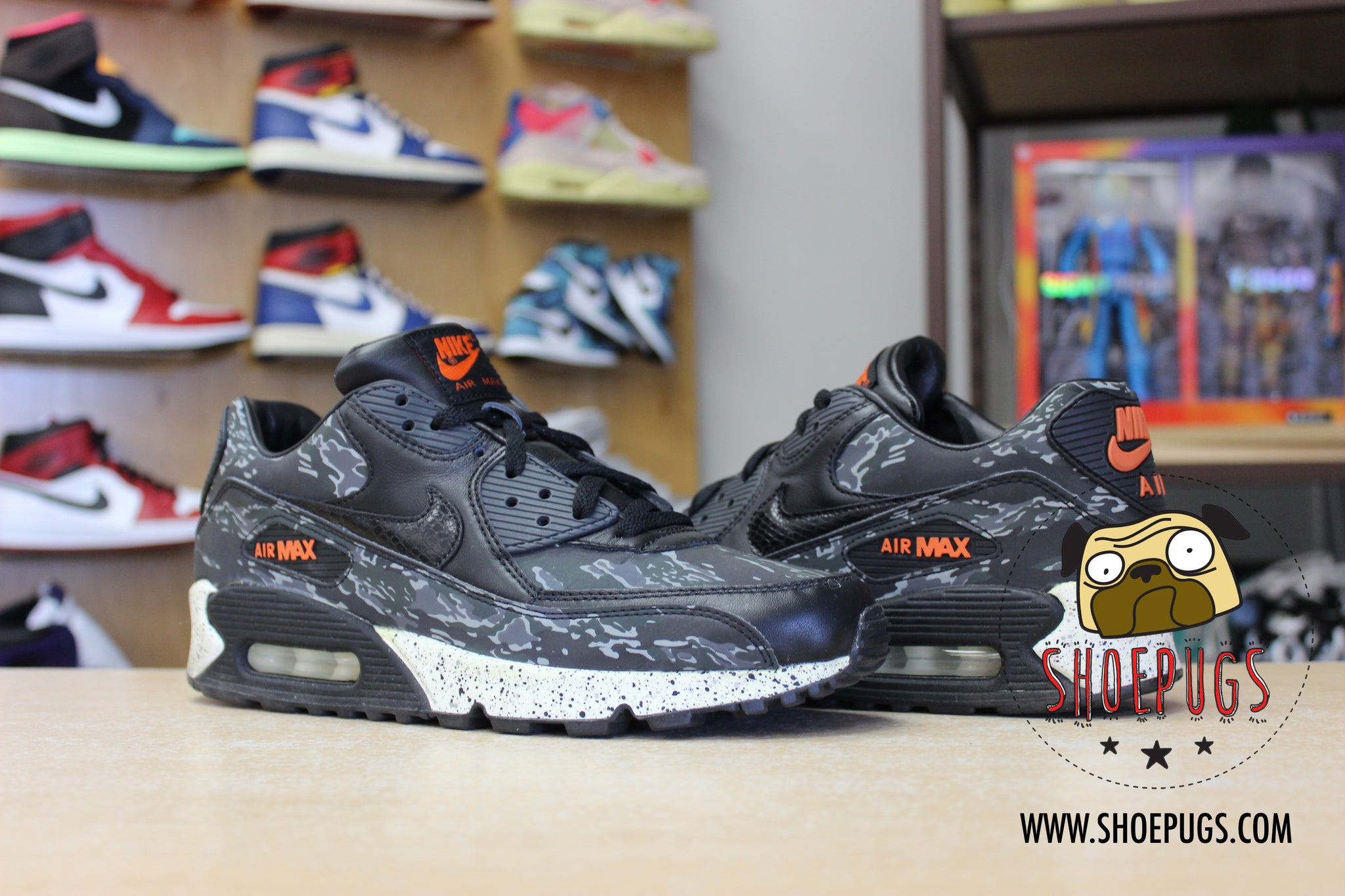 Nike Air Max 90 Atmos Black Tiger Camo – Shoepugs